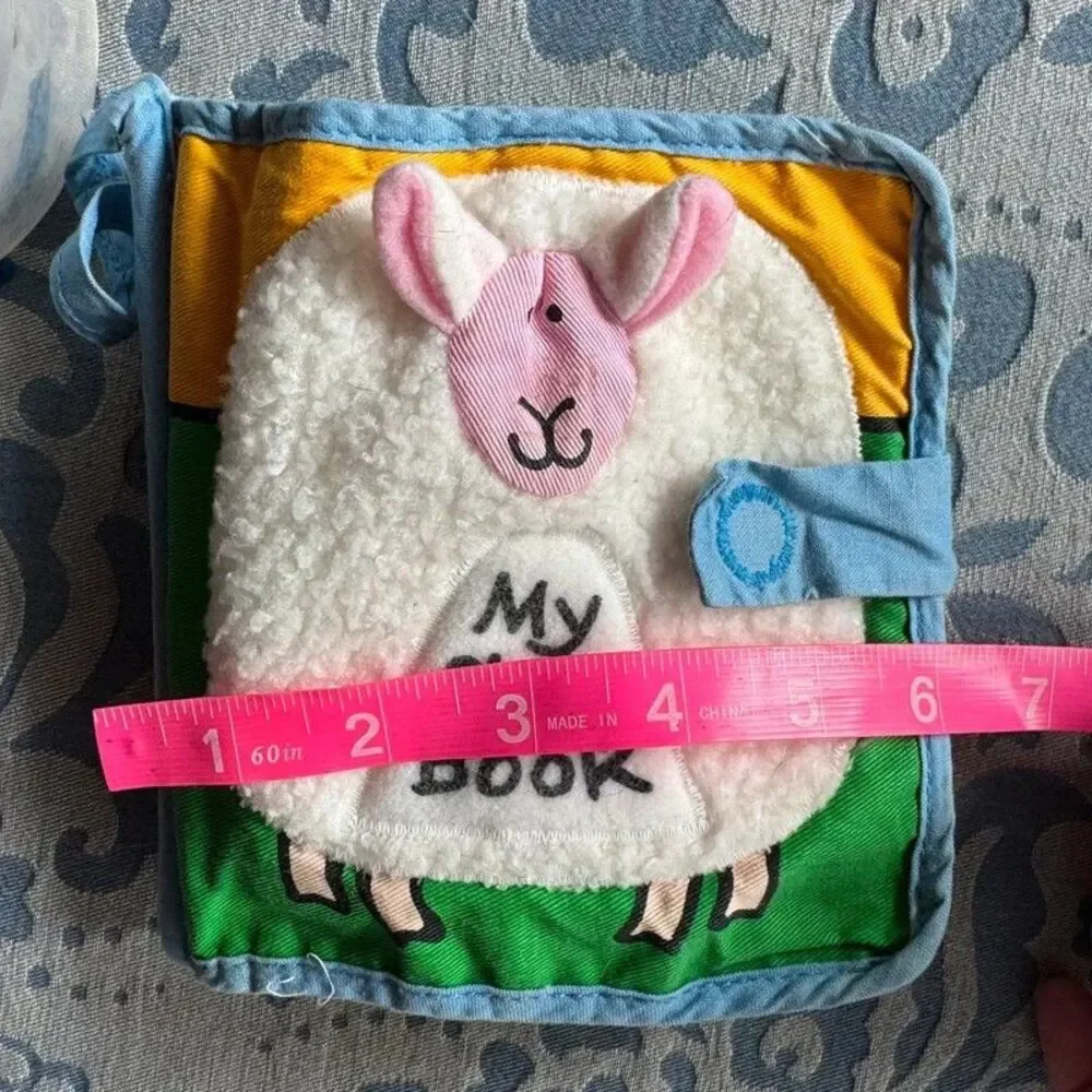 Retired Jellykitten My Sheep Book Soft Cloth Activity Book Jellycat Sensory